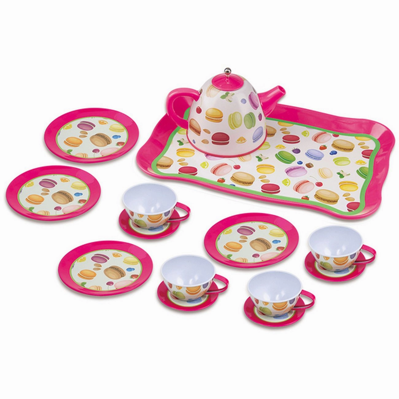 Playgo Toys Ent. Ltd. Tin Tea Set 14Pc