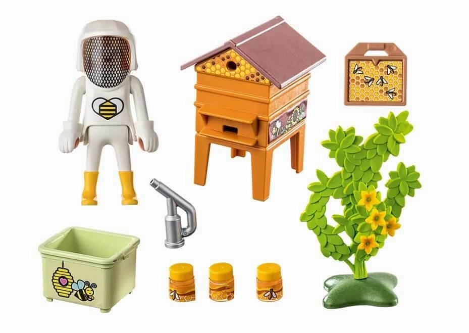 Playmobil Country 71253 Beekeeper & Beehive Playset for Ages 4 and Up