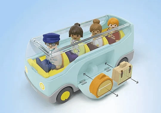 Playmobil Junior 71682 Airport Shuttle Bus Playset for Ages 1 and Up