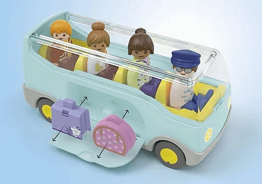 Playmobil Junior 71682 Airport Shuttle Bus Playset for Ages 1 and Up