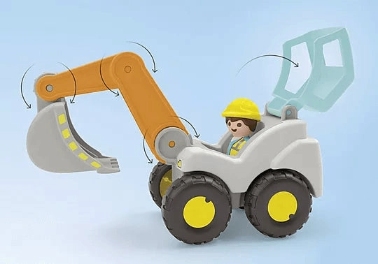 Playmobil Junior 71684 Shovel Excavator Vehicle Playset for Age 1 & Up