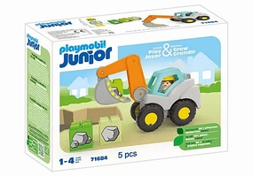 Playmobil Junior 71684 Shovel Excavator Vehicle Playset for Age 1 & Up