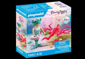 Playmobil Princess Magic 71503 Mermaid & Colour-Changing Octopus Age 4 