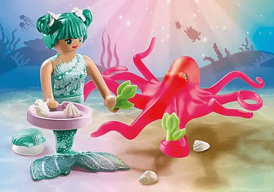 Playmobil Princess Magic 71503 Mermaid & Colour-Changing Octopus Age 4 