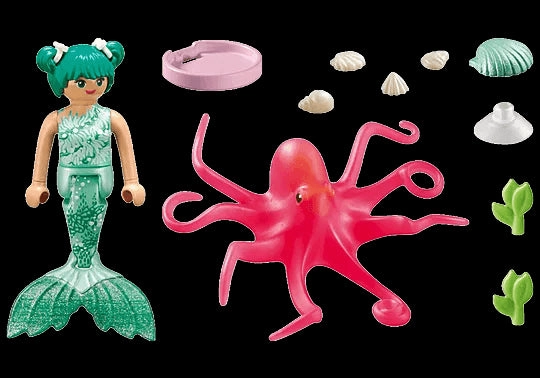 Playmobil Princess Magic 71503 Mermaid & Colour-Changing Octopus Age 4 