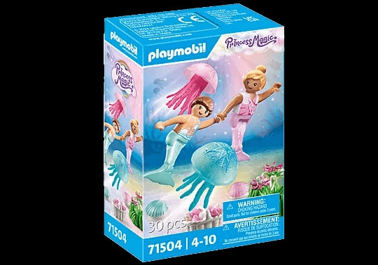 Playmobil Princess Magic 71504 Little Mermaids & Jellyfish for Ages 4 