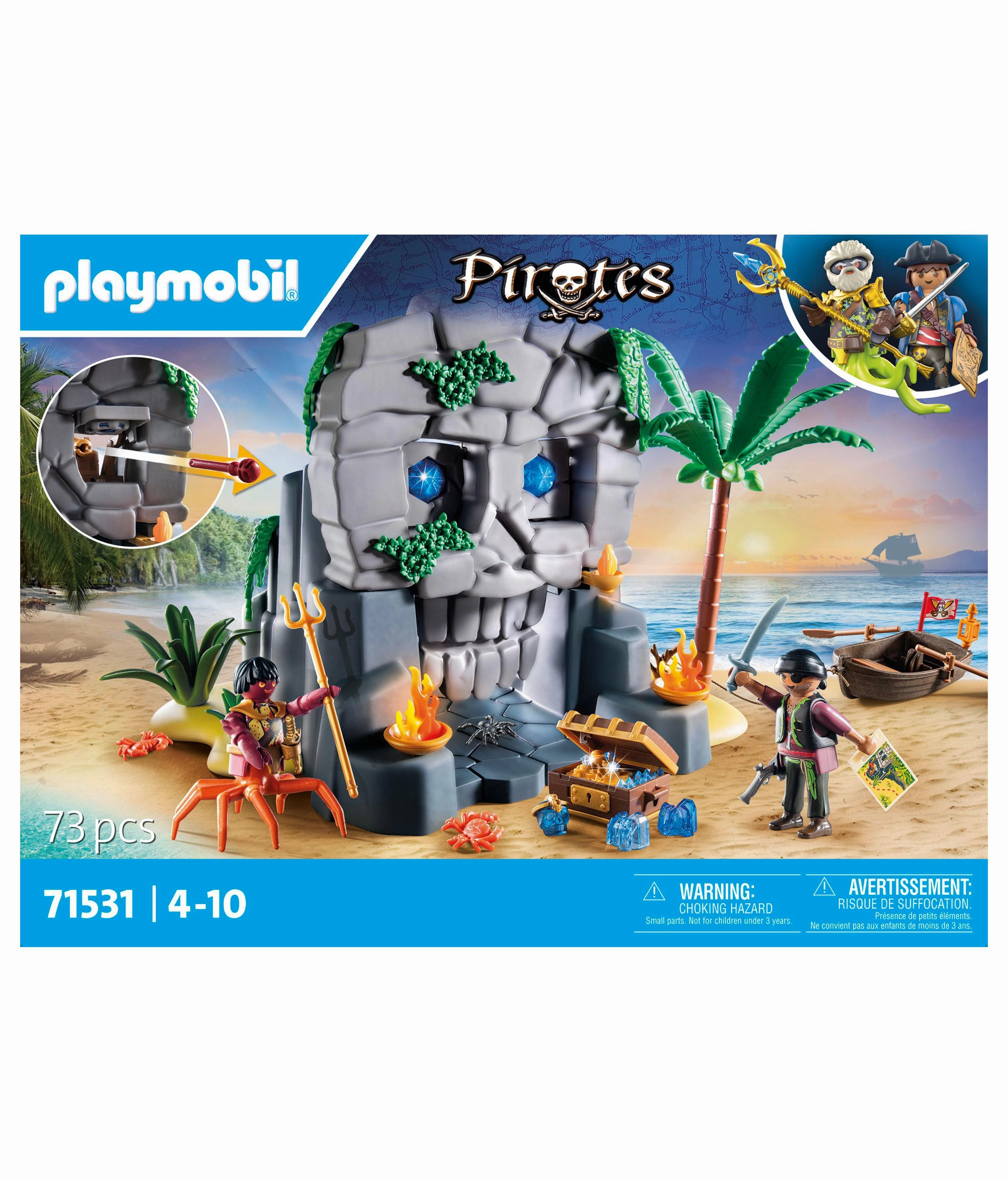 PLAYMOBIL Skull Island Treasure Hunt Adventure Set