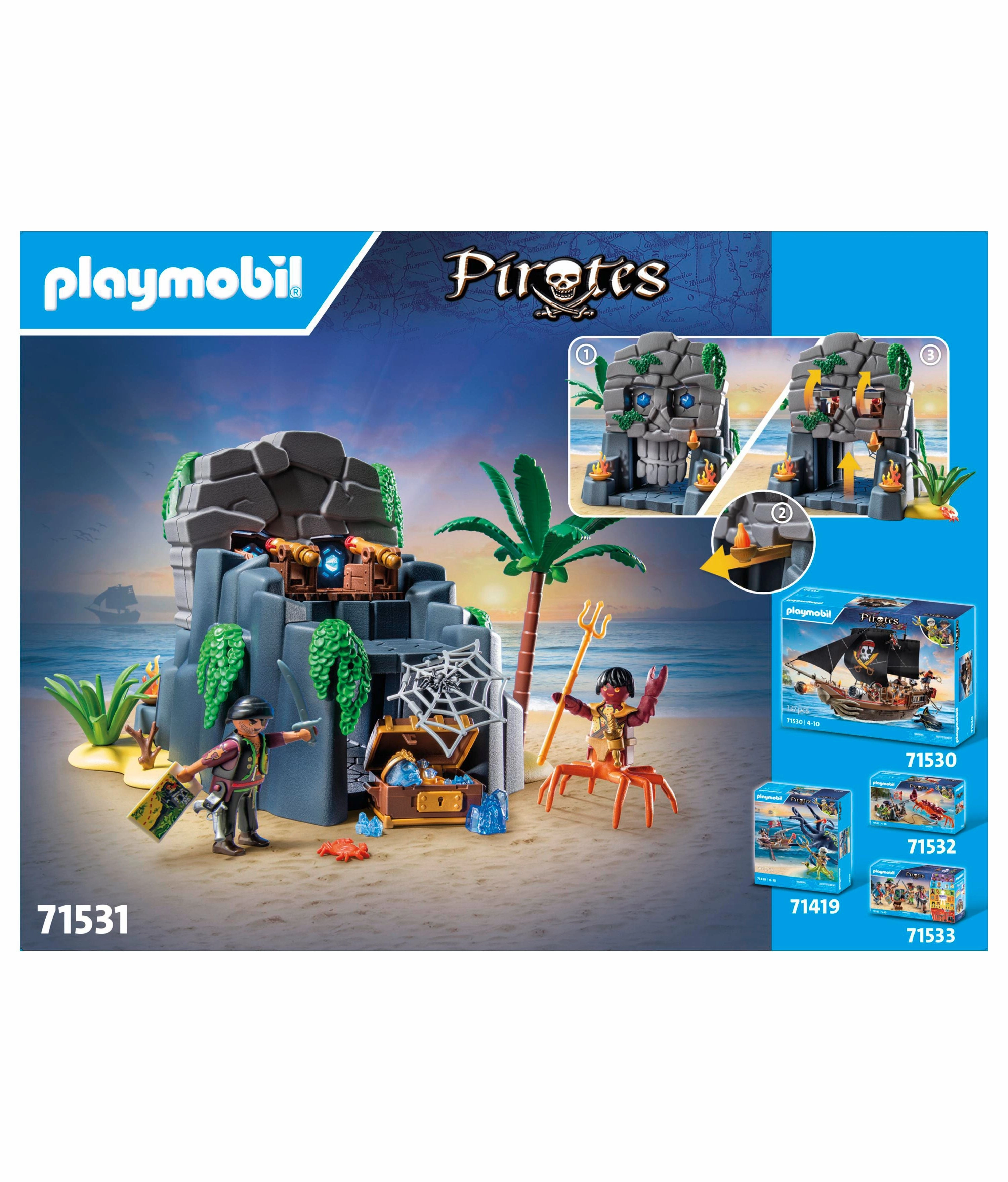 PLAYMOBIL Skull Island Treasure Hunt Adventure Set