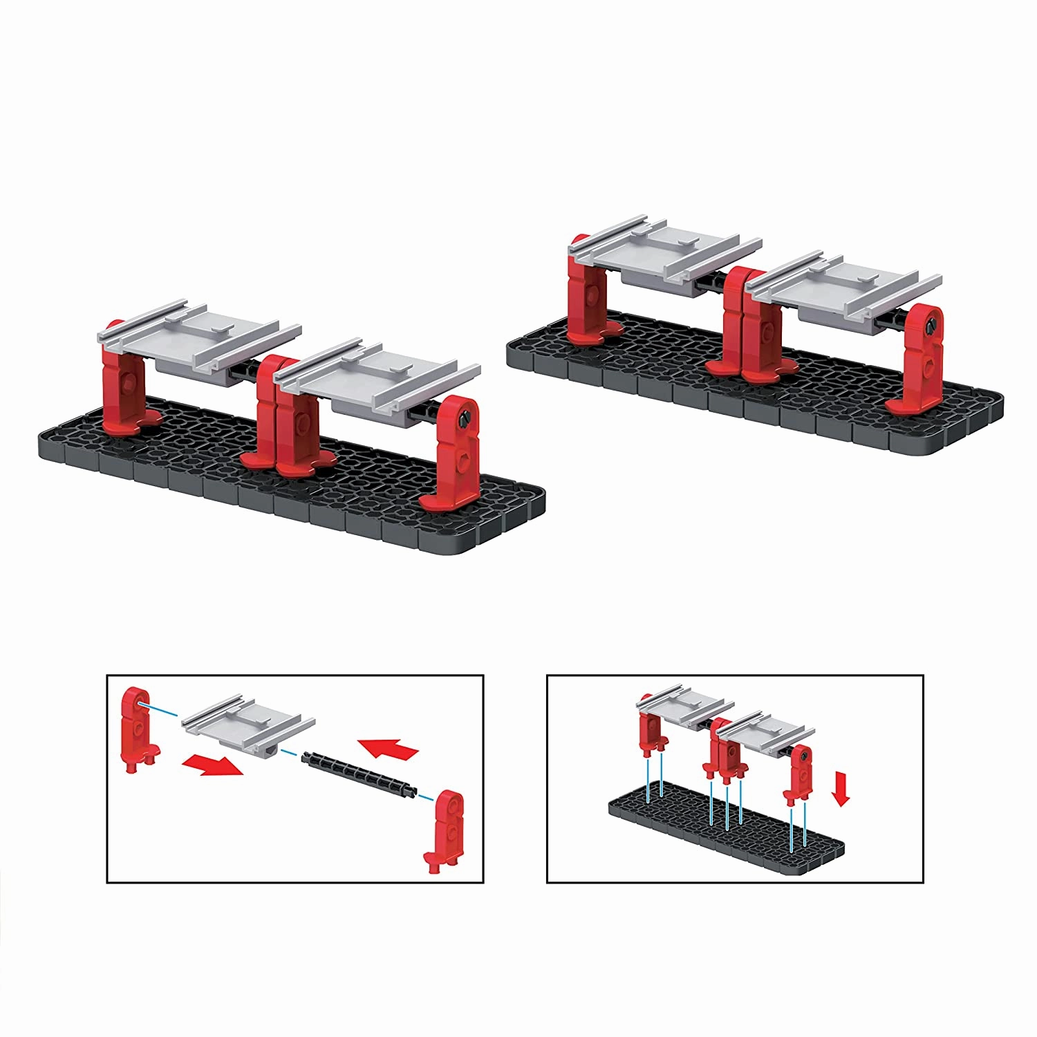 Playzu Track Champion  34pcs Double 360 Degree Loops Racing Track Game with Building Block Sets