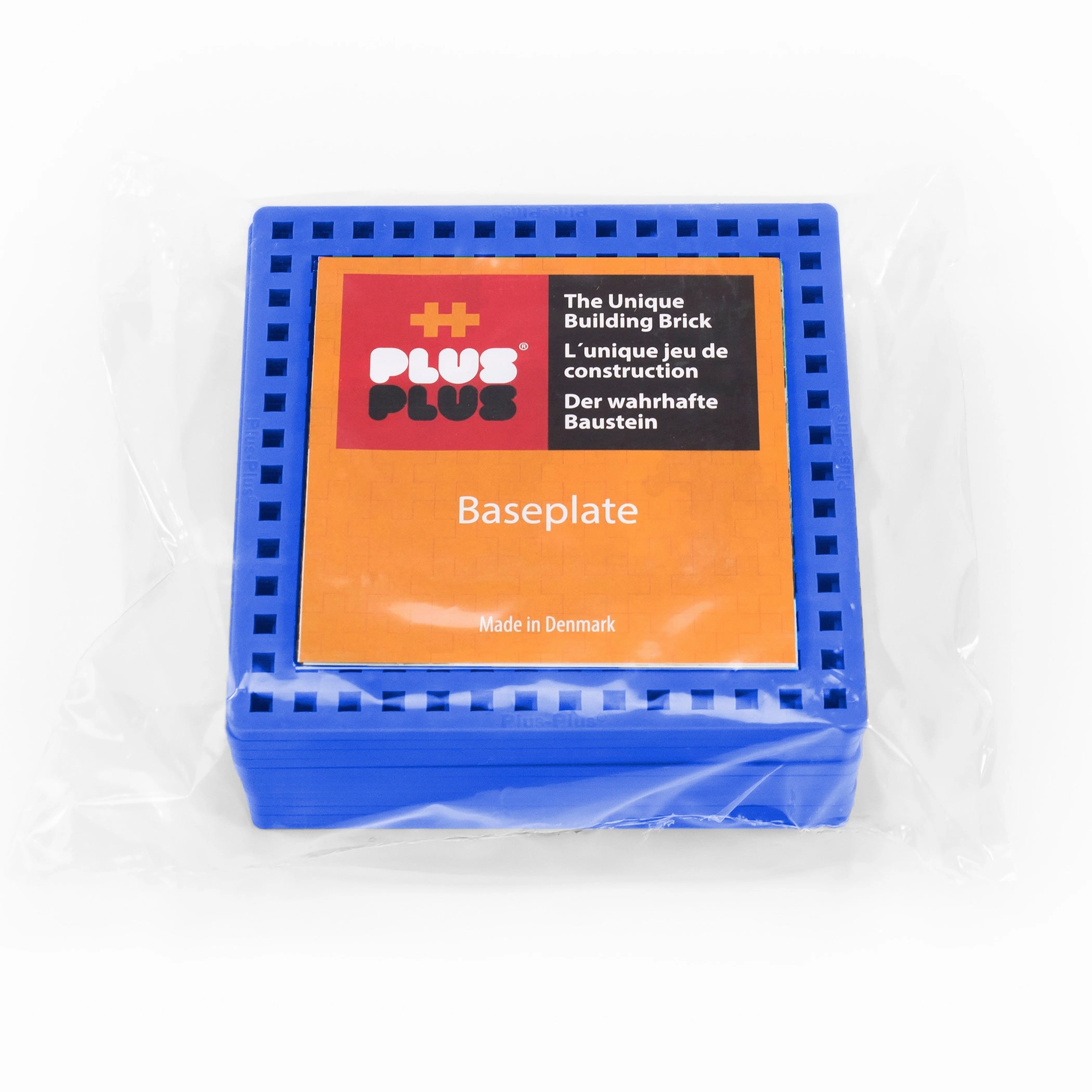 Plus-Plus Classroom Blue Baseplates Set, 12-Pack