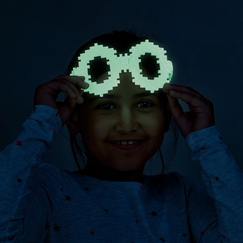 Plus-Plus Super Tube - Glow in the Dark Mix - 500 Pieces for Kids Ages 5 