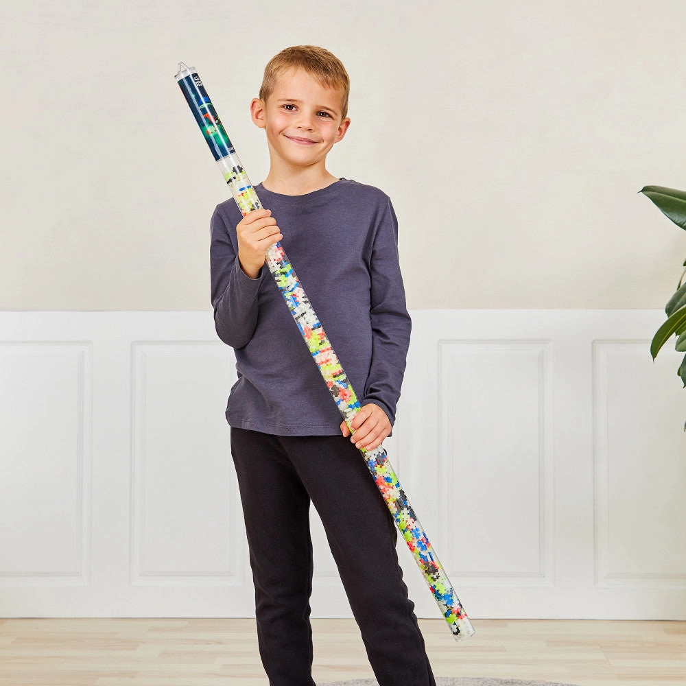 Plus-Plus Super Tube - Glow in the Dark Mix - 500 Pieces for Kids Ages 5 