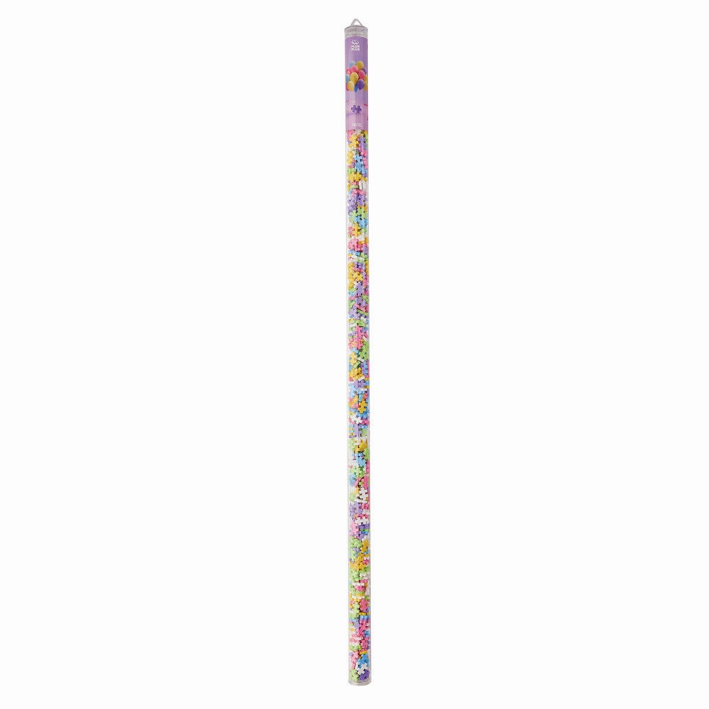 Plus-Plus Super Tube - Pastel Mix Construction Set - 500 Pieces