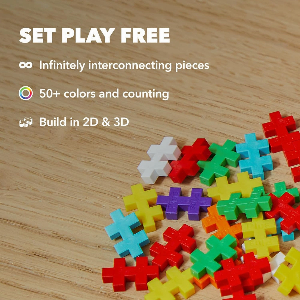 Plus-Plus Super Tube - Pastel Mix Construction Set - 500 Pieces