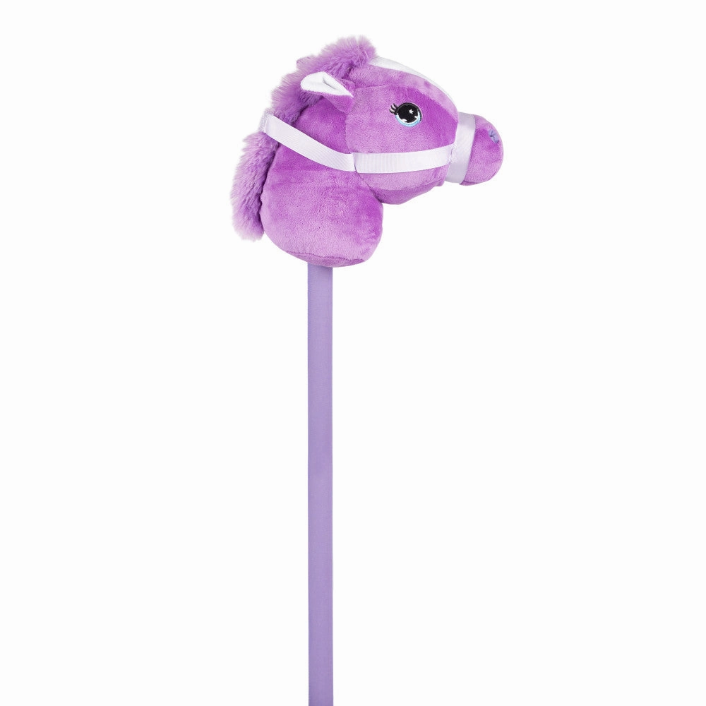 Plush Stick Pony 27 inch Interactive Toy - Purple