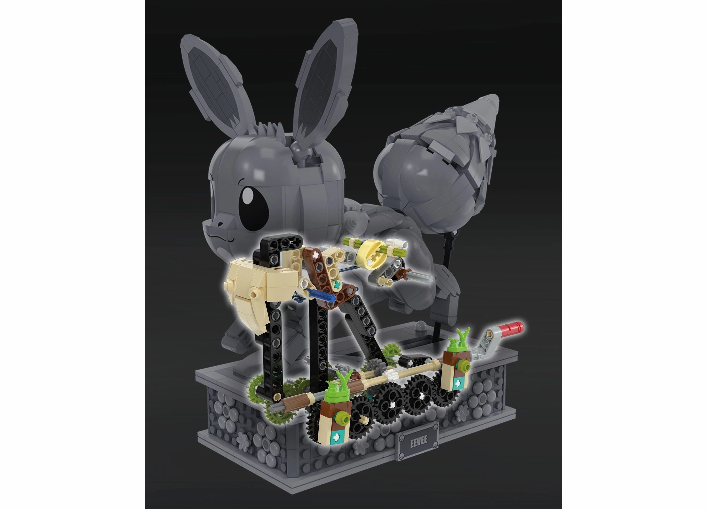 Pokemon MEGA Motion Eevee Building Toy Kit - 1366 Pieces for Collectors