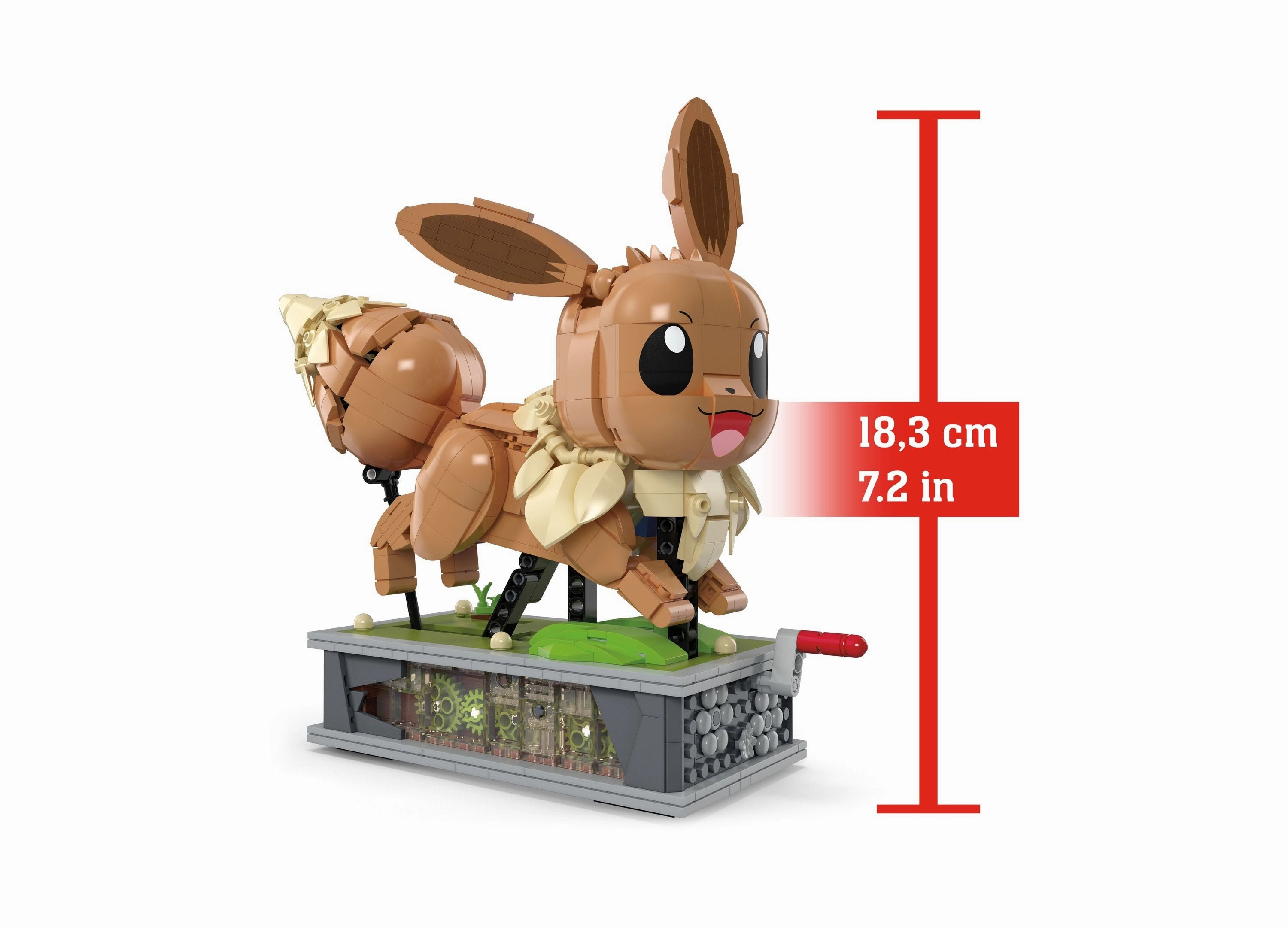 Pokemon MEGA Motion Eevee Building Toy Kit - 1366 Pieces for Collectors