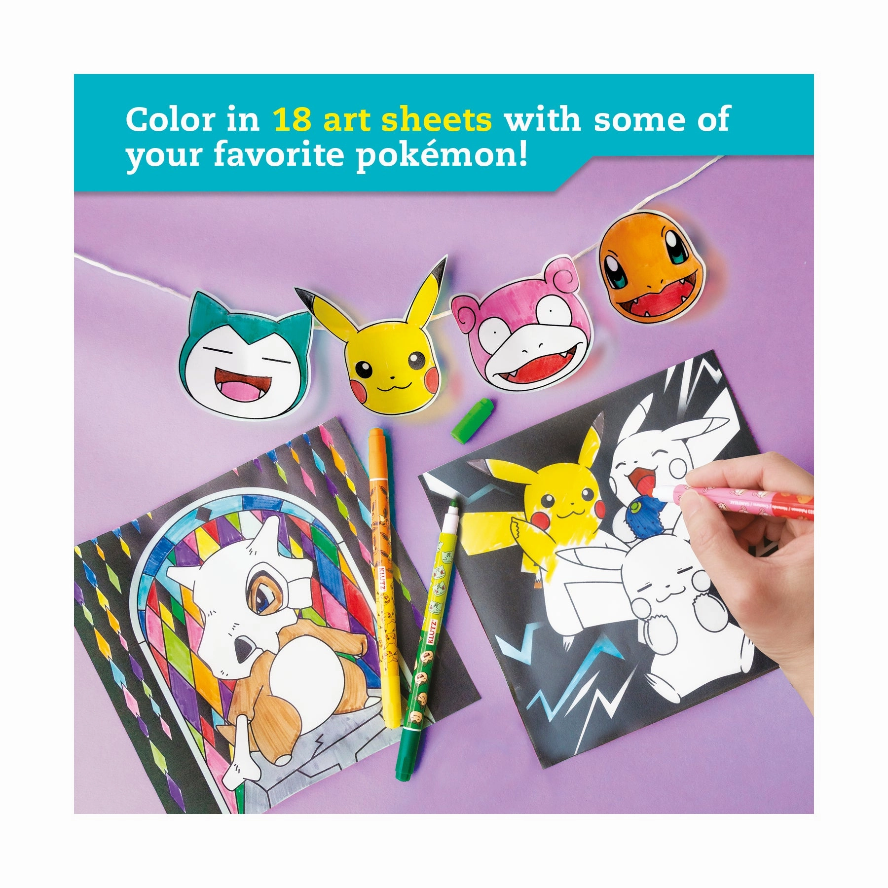 Pokemon Stained Glass Art Coloring Kit
