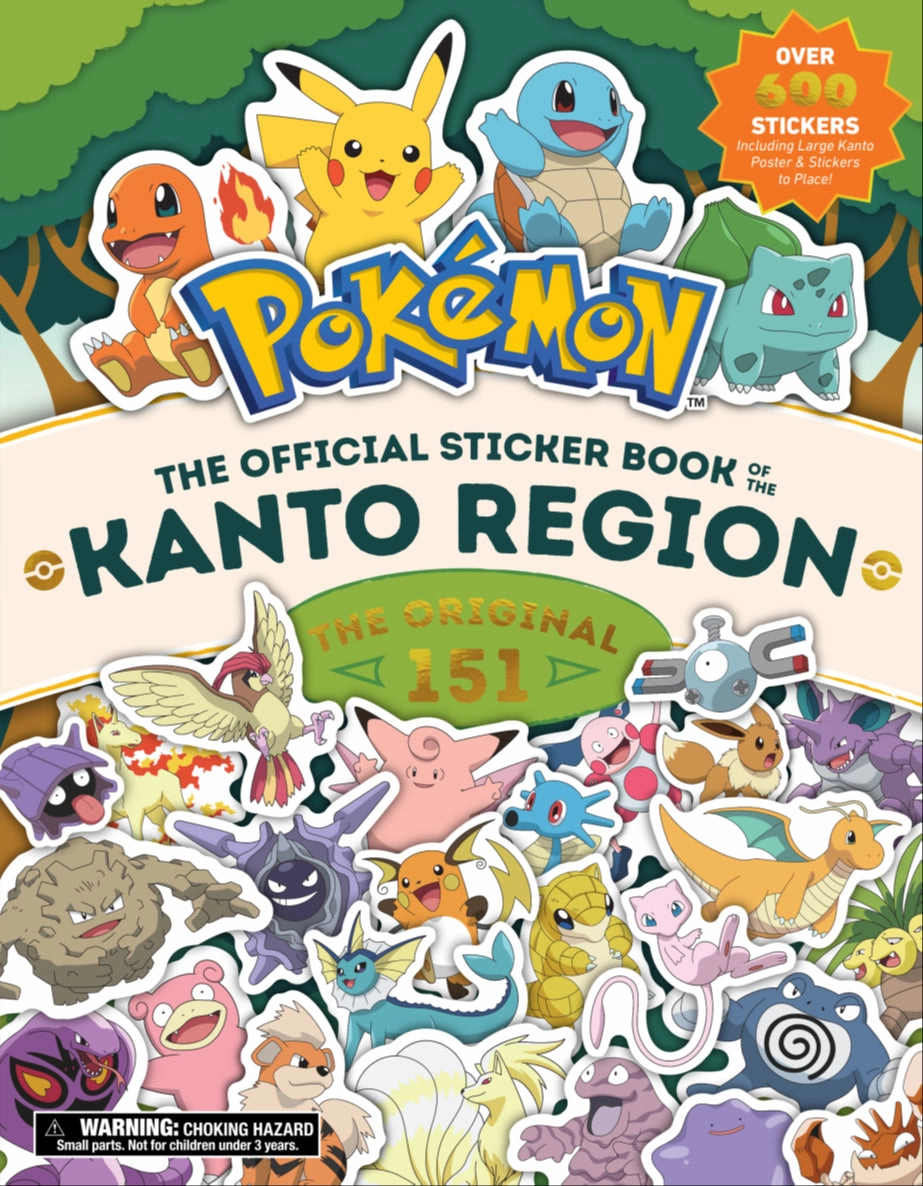 Pokmon Kanto Region Spectacular Sticker Adventure Book