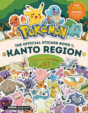 Pokmon Kanto Region Spectacular Sticker Adventure Book