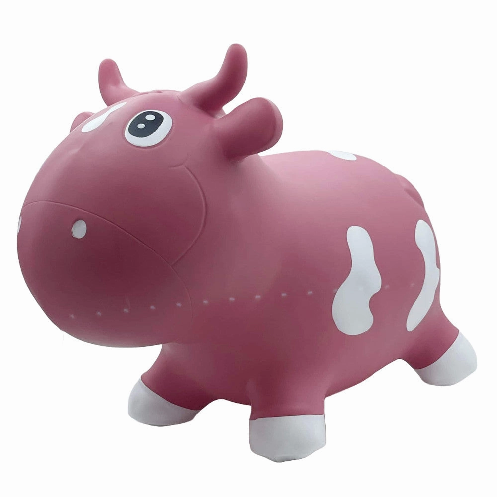 Pop It Up Kidzzfarm Bouncing Cow - Pink, Inflatable Hopper for Toddlers