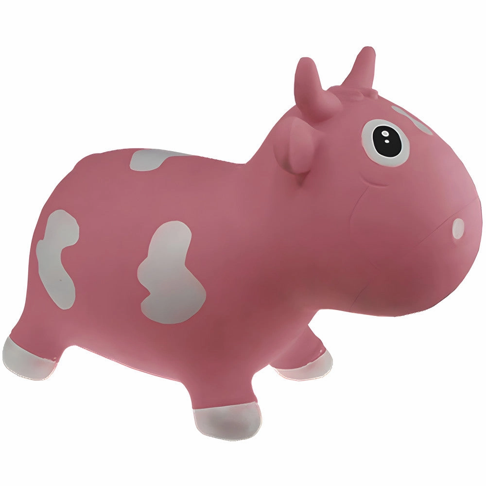 Pop It Up Kidzzfarm Bouncing Cow - Pink, Inflatable Hopper for Toddlers