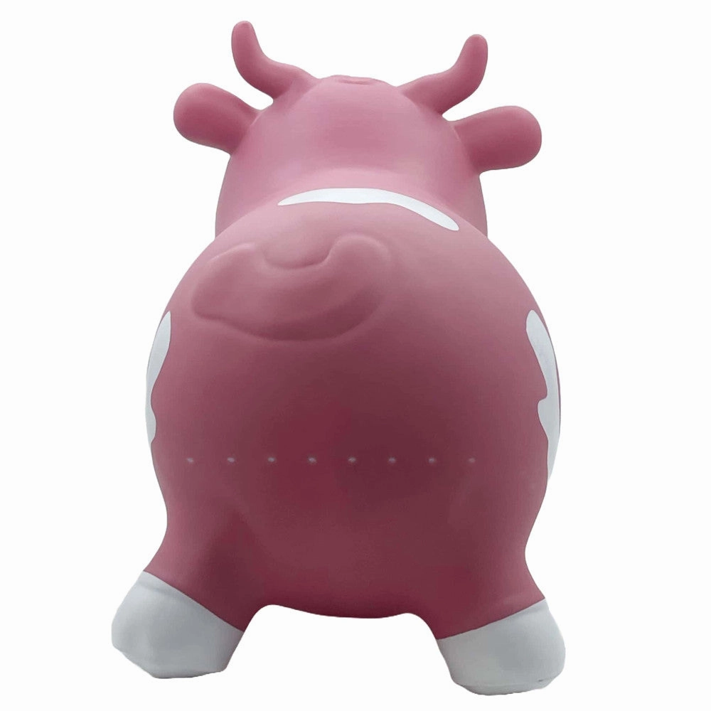 Pop It Up Kidzzfarm Bouncing Cow - Pink, Inflatable Hopper for Toddlers