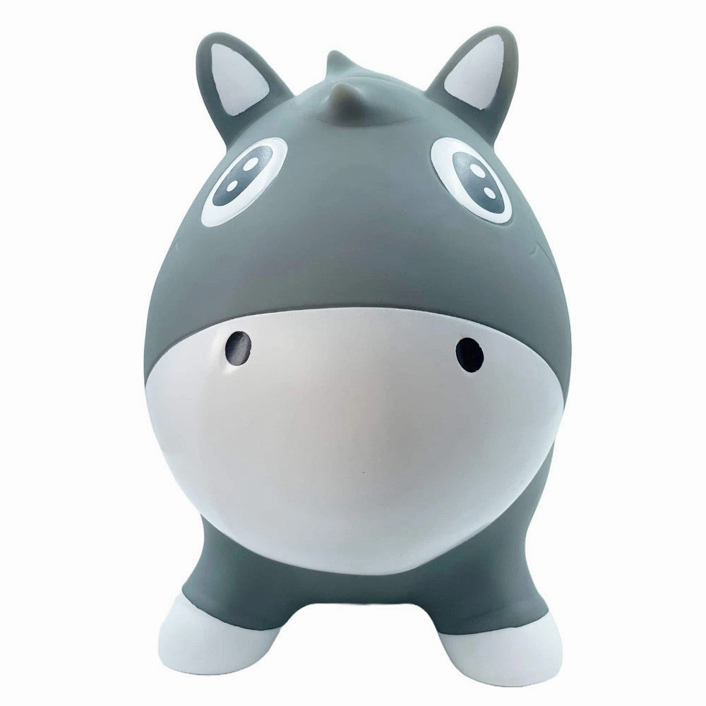 Pop It Up: Kidzzfarm Bouncy Horse Junior - Grey - Inflatable Animal Hopper