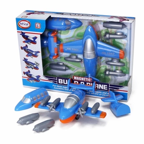 Popular Playthings Magnetic Build-a-Truck Plane - 12-Piece Playset