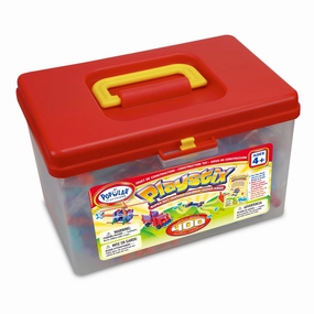Popular Playthings Playstix 400-Piece Super Set - Creative Building Toy