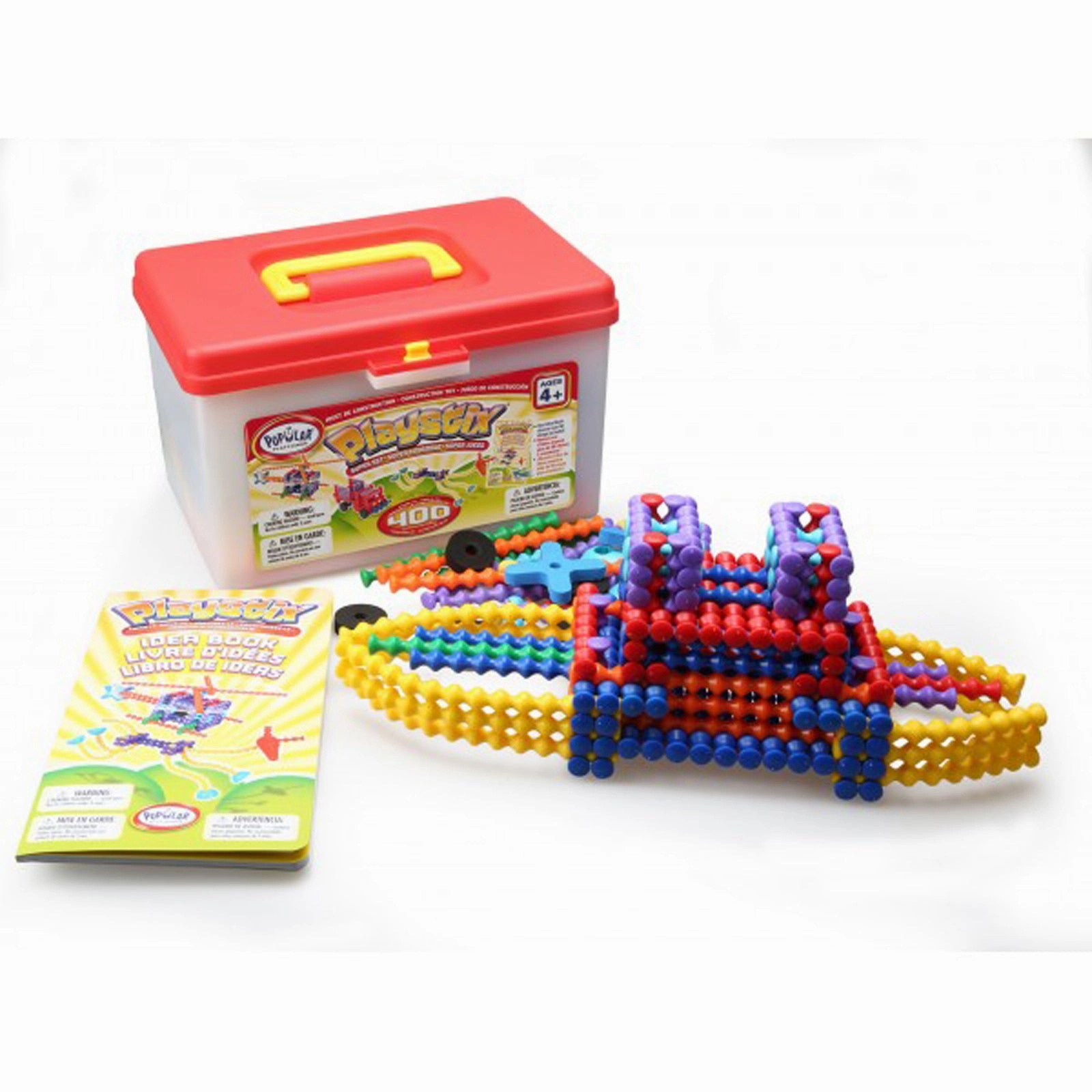 Popular Playthings Playstix 400-Piece Super Set - Creative Building Toy