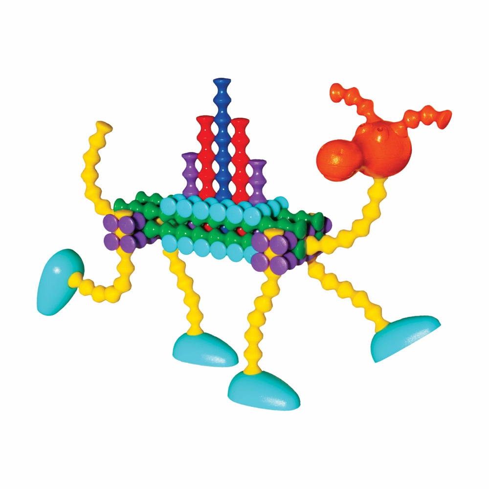 Popular Playthings Playstix Flexible Set - 68 Piece Construction Toy