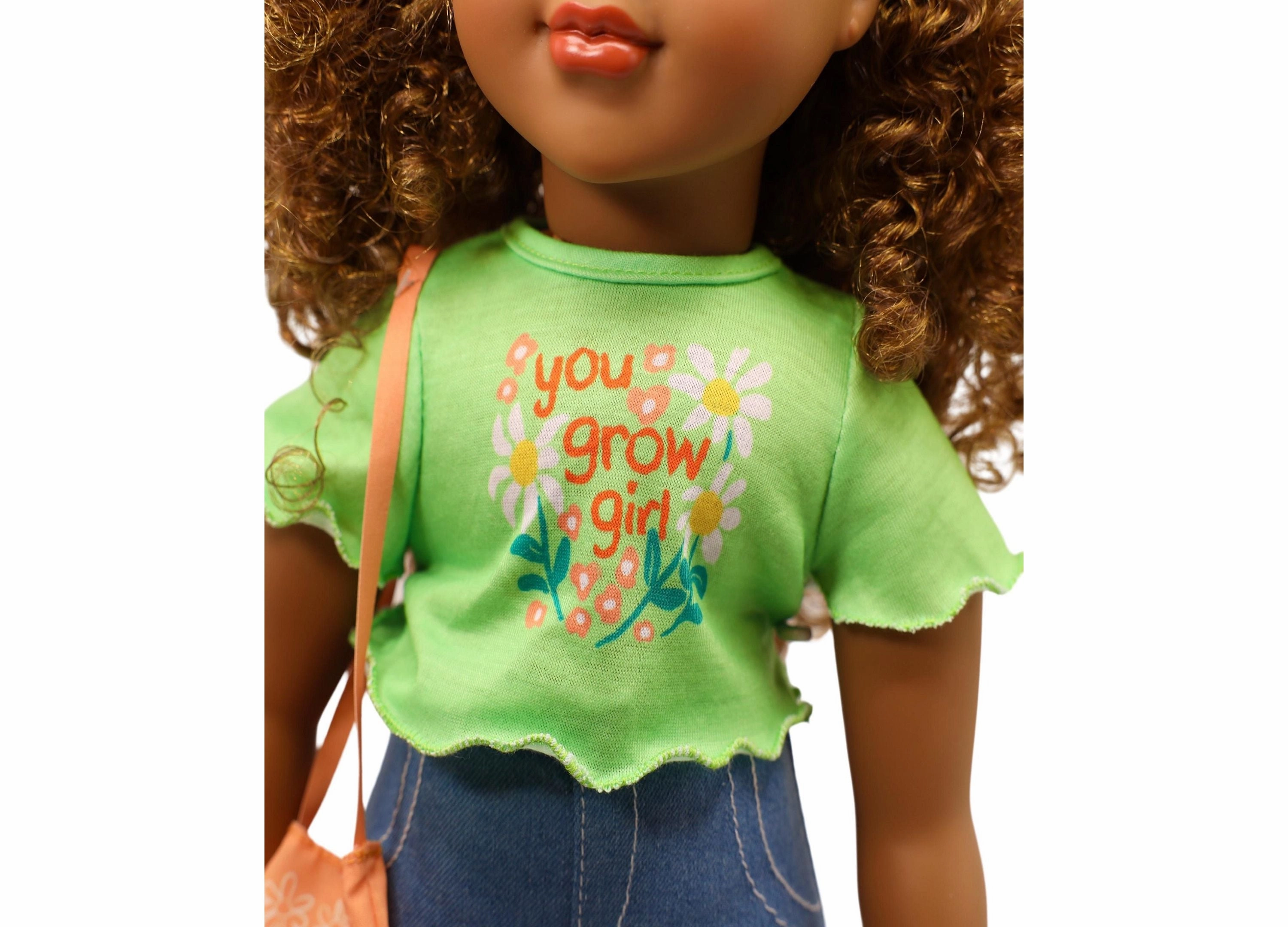 Positively Perfect Dolls 18" Willow Doll with Brown Hair and Golden Highlights
