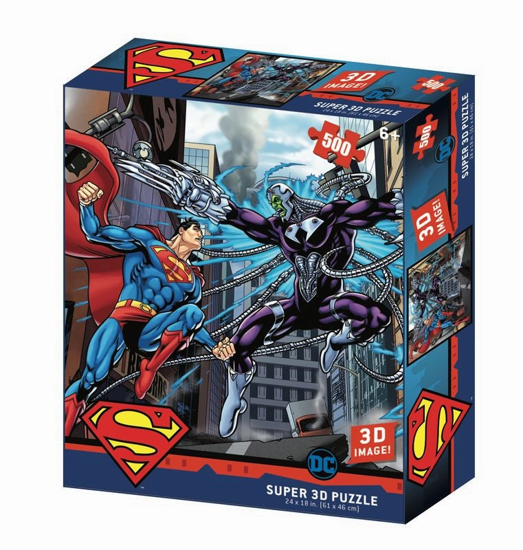 Prime 3D Super 3D 300 Piece 3D Puzzle DC Comics Superman Vs Electro