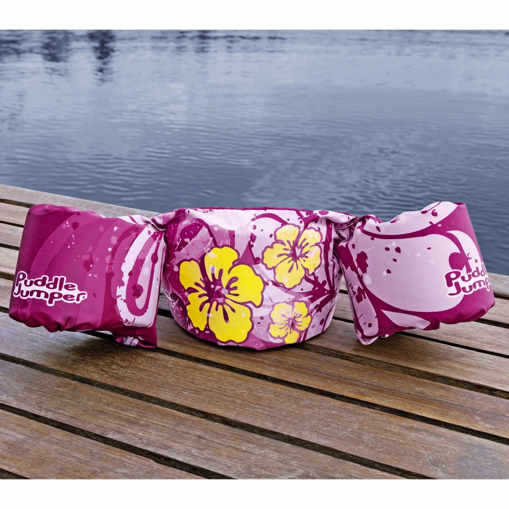 Puddle Jumper Kids Tropical Flowers Deluxe Life Vest - Child 33-55 lbs