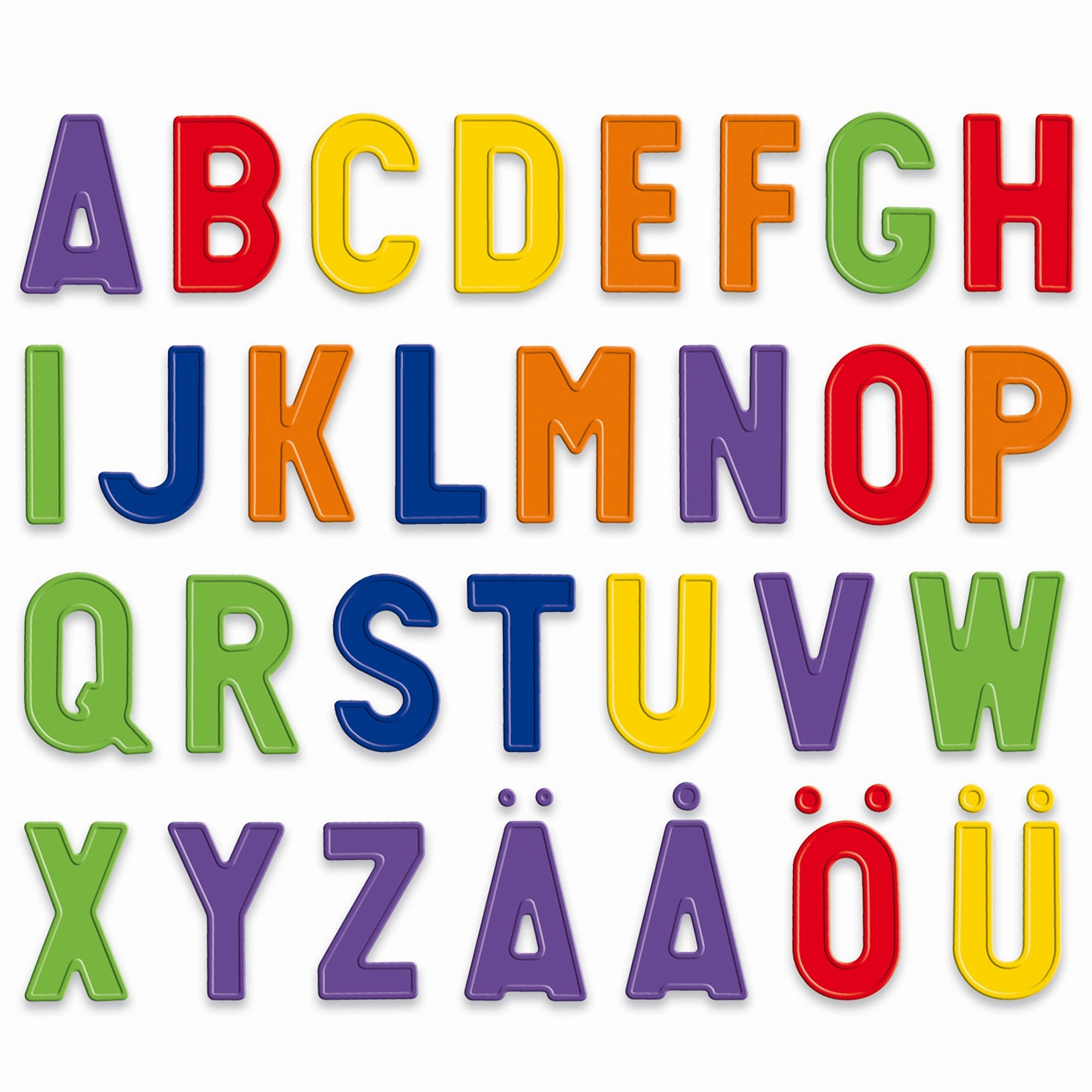 Quercetti Magnetic ABC Spell Master Set - 44 Colorful Letters for Kids 4 