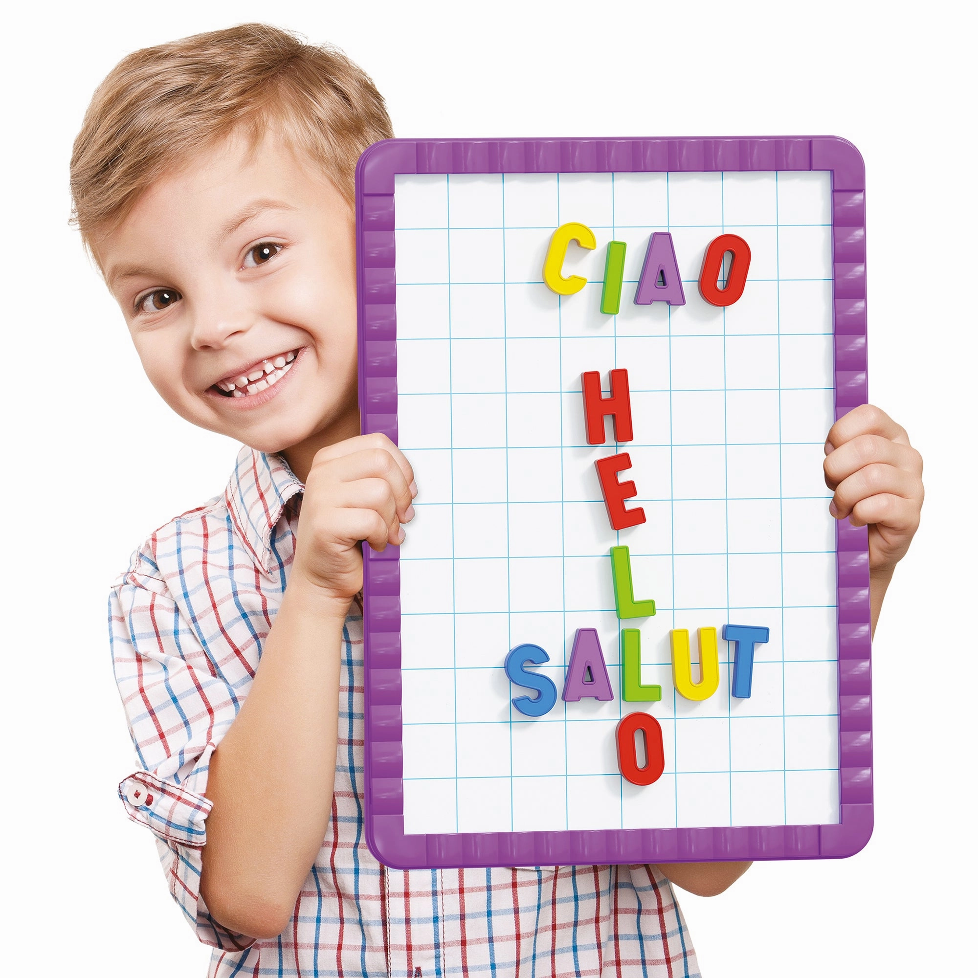 Quercetti Magnetic ABC Spell Master Set - 44 Colorful Letters for Kids 4 
