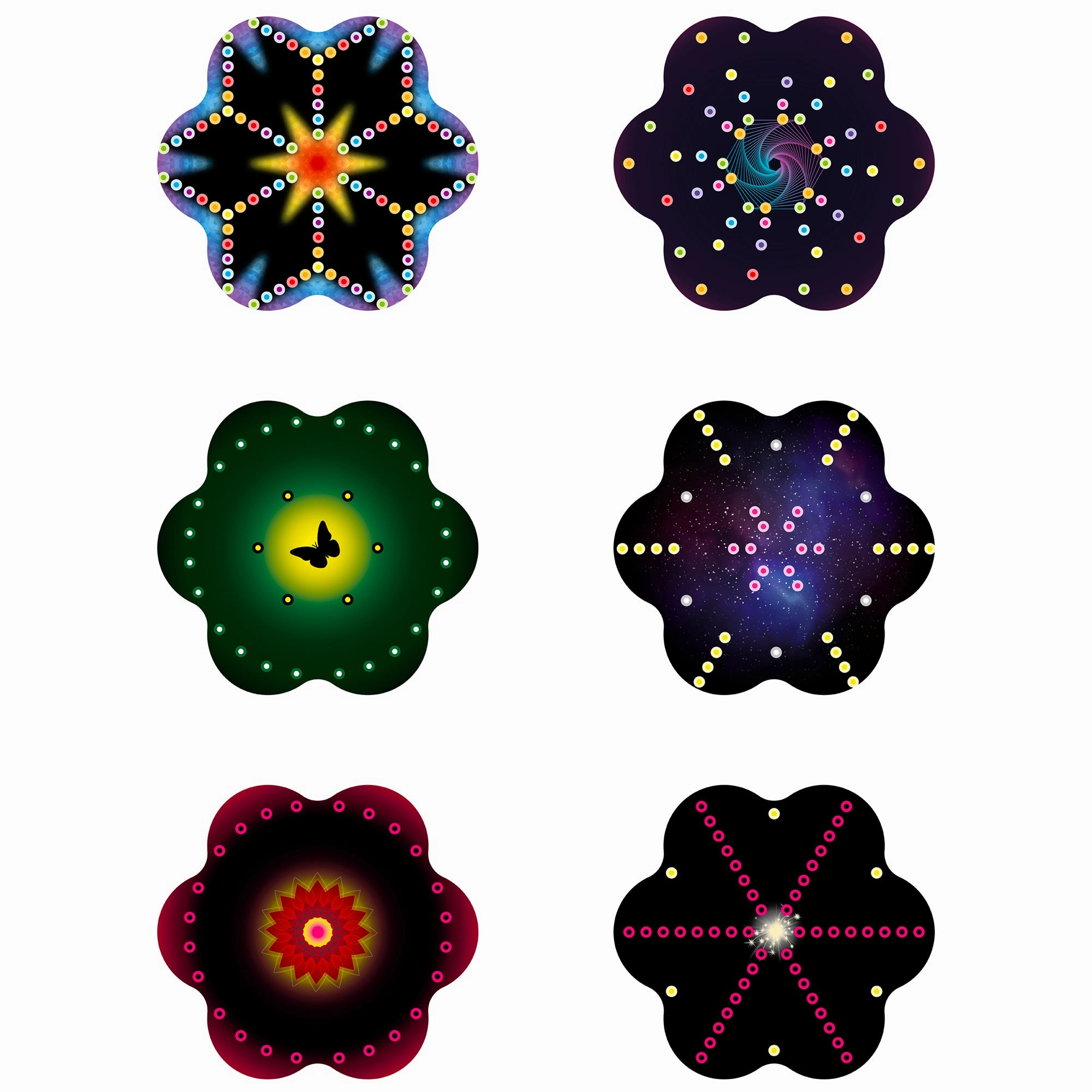 Quercetti Play Creativo String Art Mandala Craft Set - Colorful Design Fun