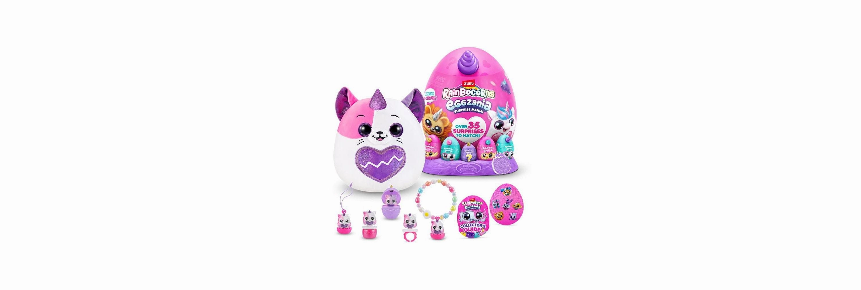 Rainbocorns Zuru Eggzania Giant Series 1 Interactive Plush Toy
