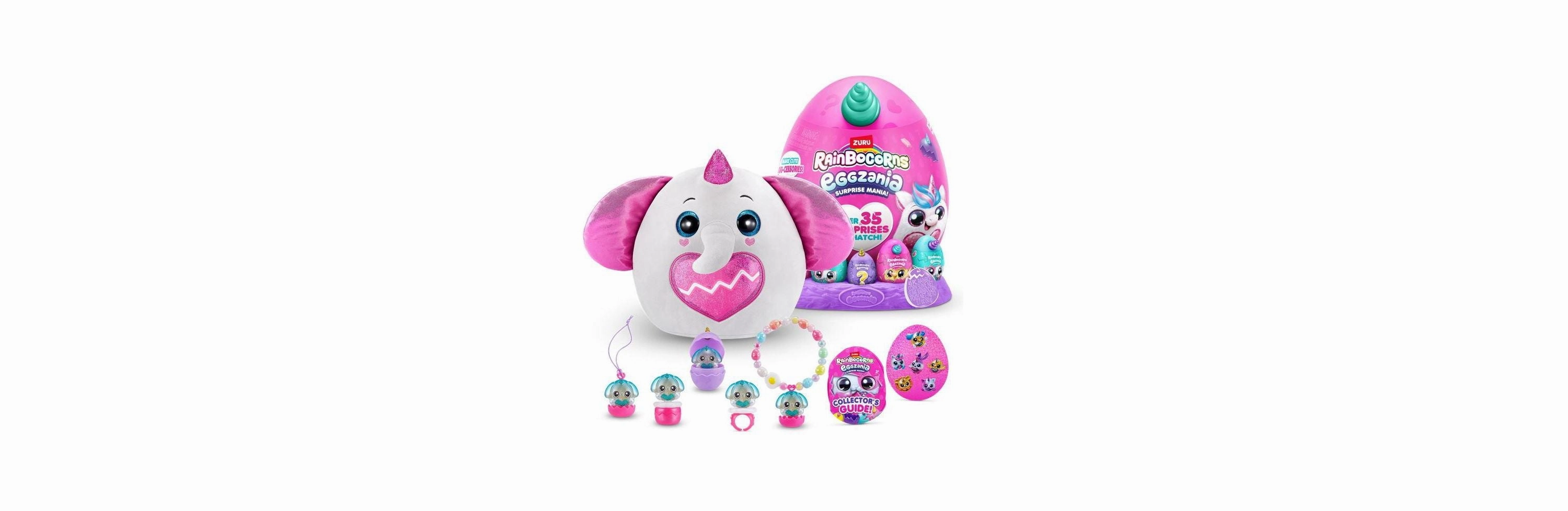 Rainbocorns Zuru Eggzania Giant Series 1 Interactive Plush Toy