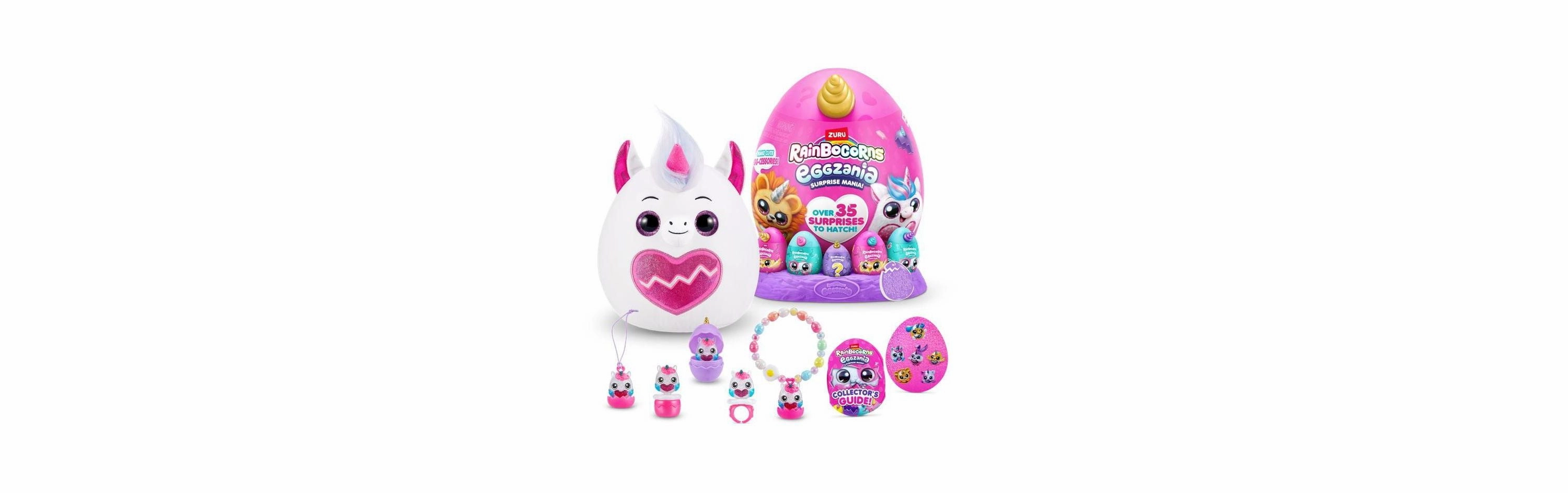 Rainbocorns Zuru Eggzania Giant Series 1 Interactive Plush Toy