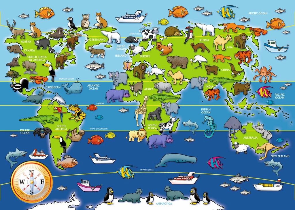 Ravensburger Animals of the World 60 Piece Floor Puzzle for Age 4 & Up