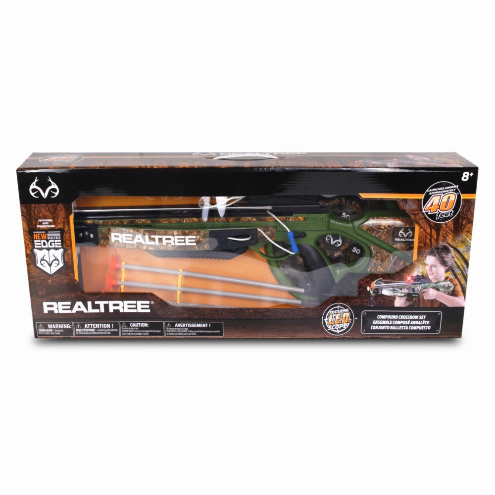 RealTree: Junior Archer Camo Toy Crossbow Set - 26" with LED Scope
