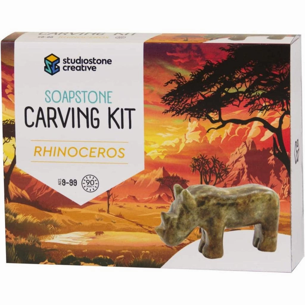 Rhino Soapstone Carving Kit