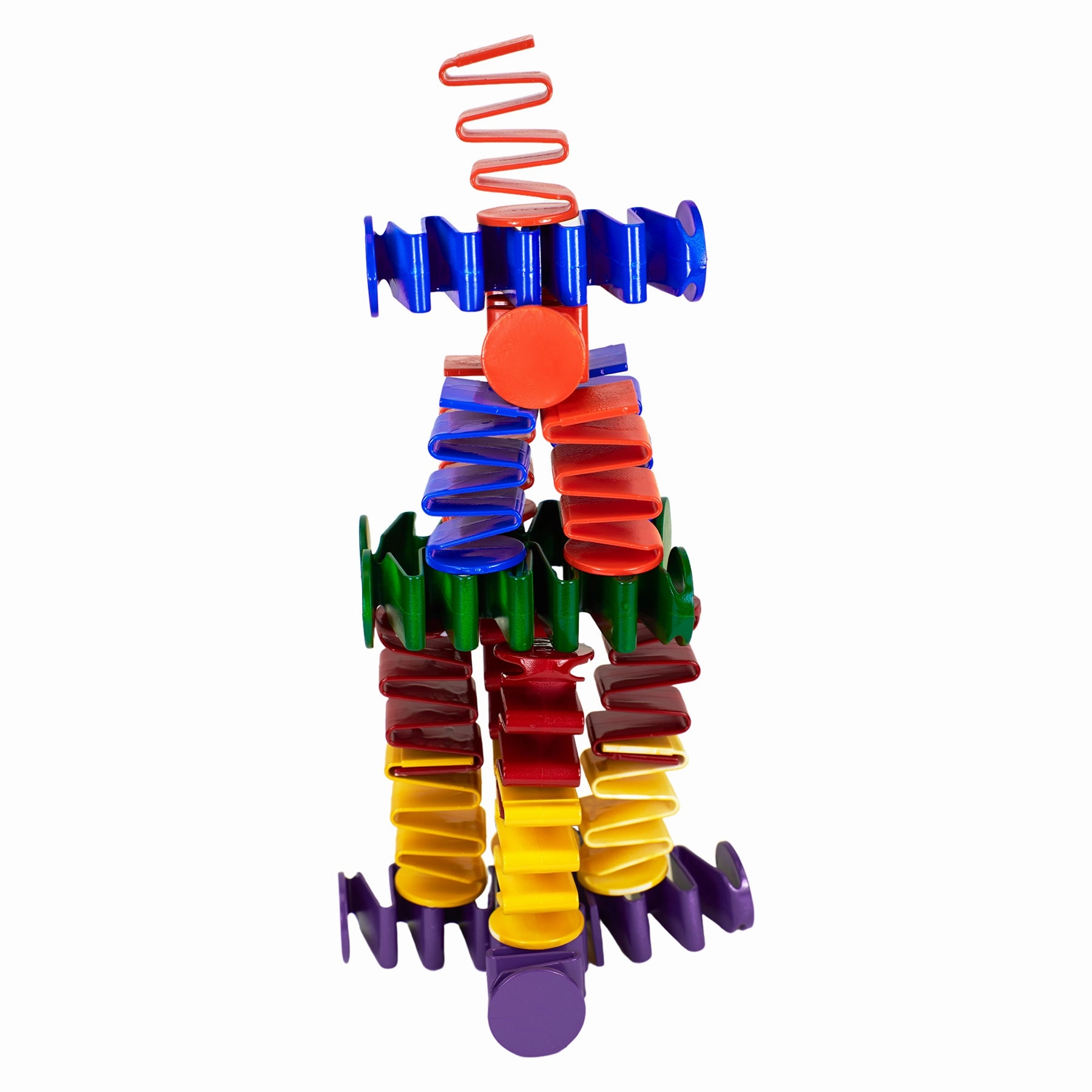 Roylco Colorful Spring-Loaded Building Blocks  24 Piece Set