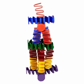 Roylco Colorful Spring-Loaded Building Blocks  24 Piece Set