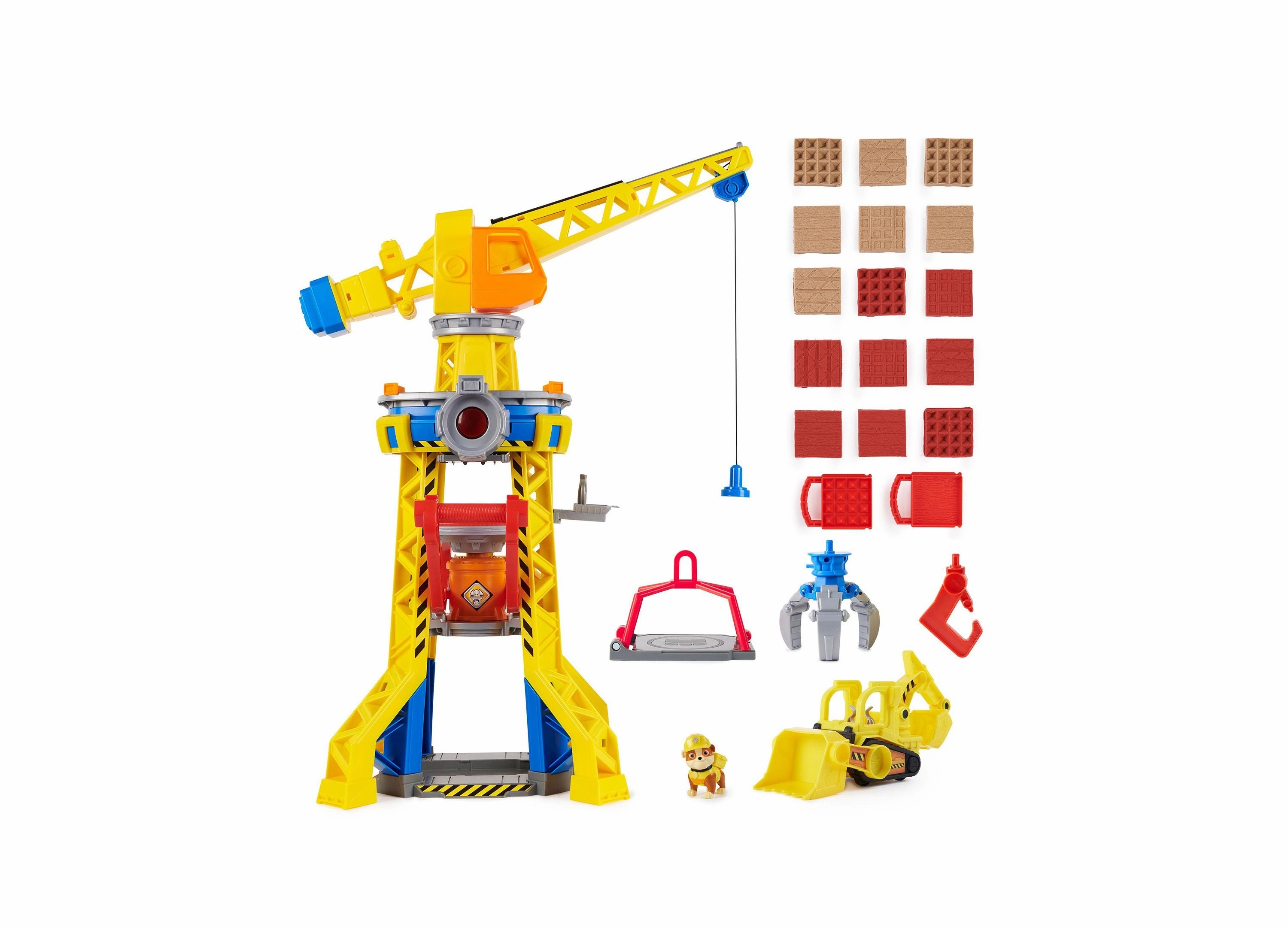 Rubble & Crew Bark Yard Crane Tower Playset with Kinetic Sand and Action Figure