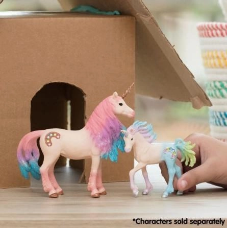 Schleich Bayala 70723 Marshmallow Unicorn Mare Figure for Ages 5 & Up