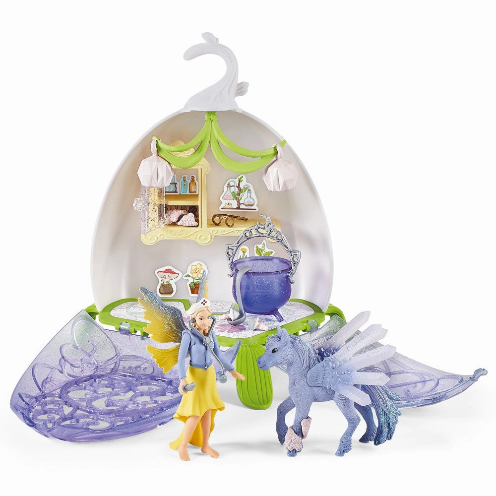 Schleich Bayala Magical Vet Blossom 14-Piece Fairy Playset for Kids 5 