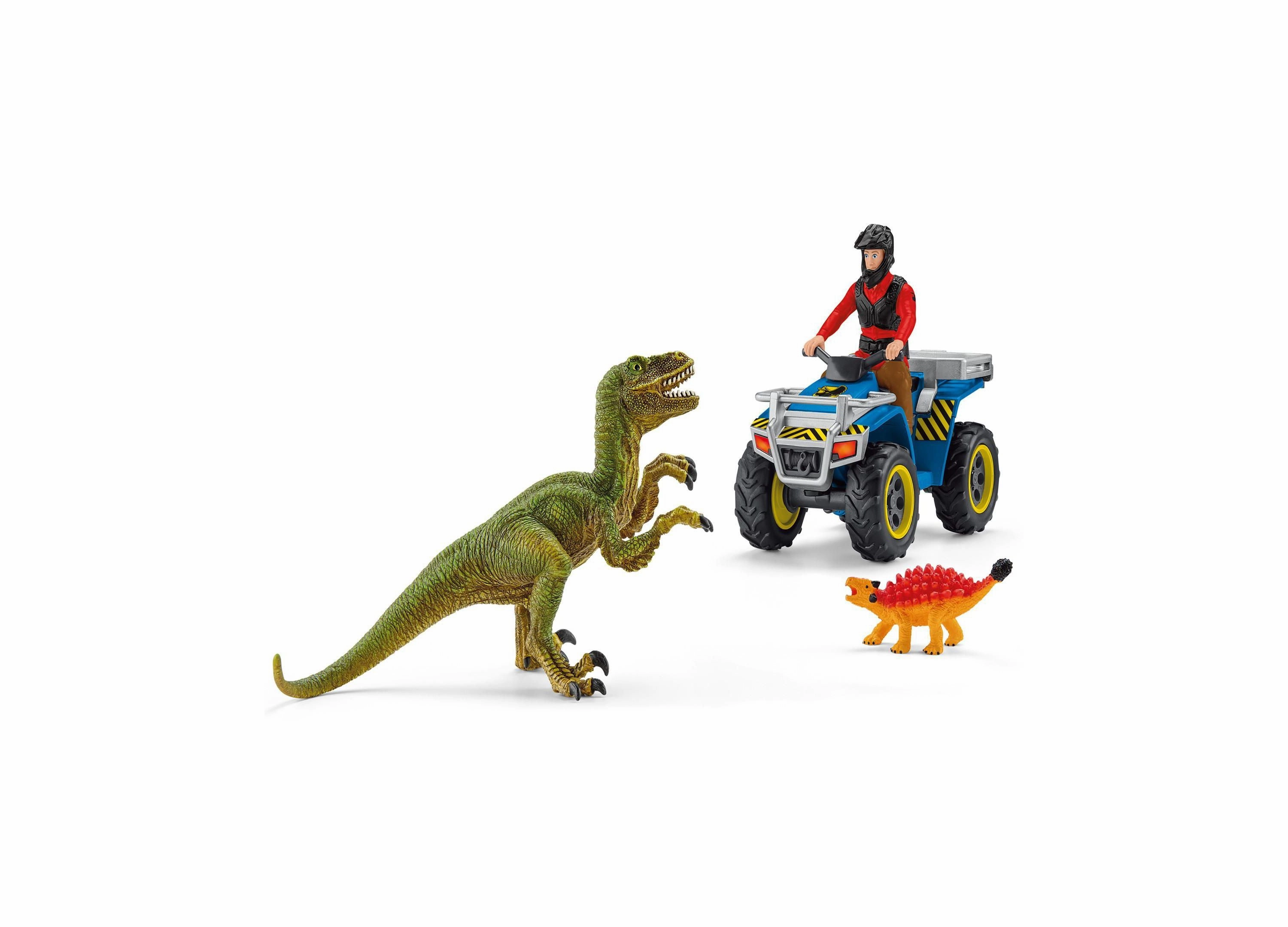 Schleich Dinosaurs Quad Escape from Velociraptor Playset